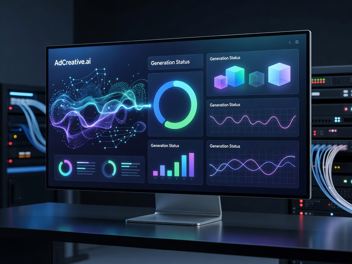 AdCreative.ai High Tech Creative Generation Dashboard Overview