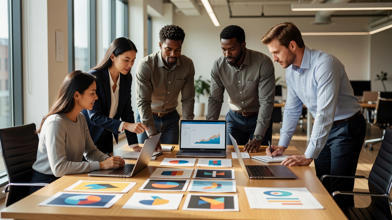 Creative Strategy Team Analyzing High CTR Ad Visual Prompts
