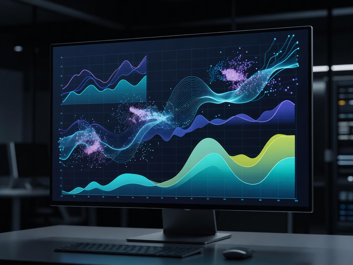Data Analytics Chart showing AI Advertising Performance